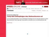 Bild zum Artikel: Kinderanrufe im Weißen Haus: Trump klärt Siebenjährigen über Weihnachtsmann auf