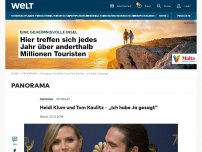 Bild zum Artikel: Heidi Klum und Tom Kaulitz – „Ich habe Ja gesagt“