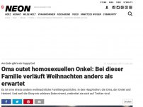 Bild zum Artikel: Am Ende gibt's ein Happy End: Oma outet homosexuellen Onkel: Bei dieser Familie verläuft Weihnachten anders als erwartet