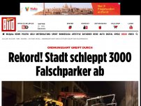 Bild zum Artikel: Ordnungsamt greift durch - Rekord! Stadt schleppt 3000 Falschparker ab