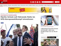 Bild zum Artikel: Gescheiterter Kanzlerkandidat - Martin Schulz soll führende Rolle im SPD-Europawahlkampf einnehmen