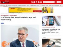 Bild zum Artikel: ZDF-Intendant Thomas Bellut - Erhöhung des Rundfunkbeitrags sei notwendig