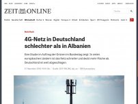 Bild zum Artikel: Mobilfunk: 4G-Netz in Deutschland schlechter als in Albanien