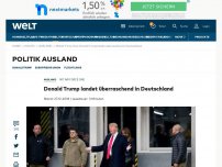 Bild zum Artikel: Donald Trump landet überraschend in Deutschland