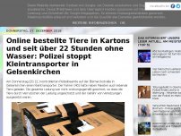 Bild zum Artikel: Online bestellte Tiere in Kartons und seit über 22 Stunden ohne Wasser: Polizei stoppt Kleintransporter in Gelsenkirchen