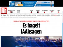 Bild zum Artikel: Viele Autofirmen sagen Frankfurt ab - Es hagelt IAAbsagen