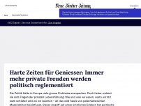 Bild zum Artikel: Harte Zeiten für Geniesser: Immer mehr private Freuden werden politisch reglementiert