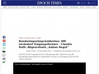 Bild zum Artikel: Bundestagsvizepräsidenten: AfD verändert Umgangsformen – Claudia Roth: Abgeordnete „haben Angst“