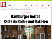 Bild zum Artikel: polizei-Einsatz! - Hamburger hortet 850 Kilo Böller und Raketen