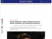 Bild zum Artikel: Emnid-Umfrage: Sahra Wagenknecht im Osten beliebter als Kramp-Karrenbauer