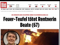 Bild zum Artikel: Er zündete ihr Fachwerkhaus an - Feuer-Teufel tötet Rentnerin Beate (67)