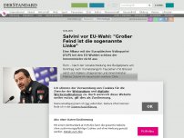 Bild zum Artikel: Italien - Salvini vor EU-Wahl: 'Großer Feind ist die sogenannte Linke'