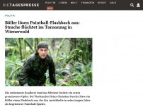 Bild zum Artikel: Böller lösen Paintball-Flashback aus: Strache flüchtet im Tarnanzug in Wienerwald