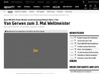Bild zum Artikel: Pure Dominanz! Van Gerwen macht sich mit 3. WM-Titel unsterblich