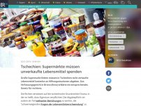 Bild zum Artikel: Tschechien: Supermärkte müssen unverkaufte Lebensmittel spenden