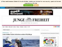 Bild zum Artikel: Linke Politiker fordern Aufnahme weiterer Flüchtlinge