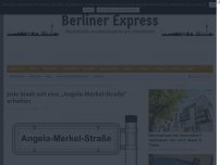 Bild zum Artikel: Jede Stadt soll eine „Angela-Merkel-Straße“ erhalten