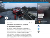 Bild zum Artikel: Feuerwehrkommandant stirbt bei Frontalzusammenstoß