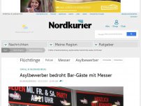 Bild zum Artikel: Vorfall in Neubrandenburg: Asylbewerber bedroht Bar-Gäste mit Messer