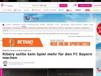 Bild zum Artikel: Der FC Bayern muss Ribéry mit der Höchststrafe belegen