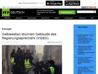 Bild zum Artikel: Gelbwesten stürmen Gebäude des Regierungssprechers (VIDEO)