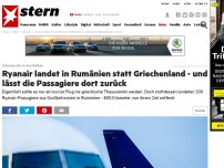 Bild zum Artikel: Odyssee durch den Balkan : Ryanair landet in Rumänien statt Griechenland - und lässt die Passagiere dort zurück