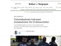 Bild zum Artikel: Nach Skandalen: Wegen Problemschüler: Polizeiakademie bekommt Sozialarbeiter