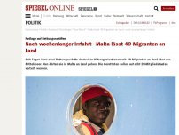 Bild zum Artikel: Notlage auf der 'Sea Watch': Nach wochenlanger Irrfahrt - Malta lässt 49 Migranten an Land