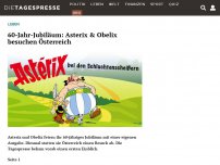 Bild zum Artikel: 60-Jahr-Jubiläum: Asterix & Obelix besuchen Österreich