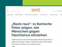 Bild zum Artikel: „Nazis raus“: 11 ikonische Fotos zeigen, wie Menschen gegen Faschismus einstehen