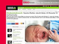 Bild zum Artikel: Teenie-Mutter steckt Baby (8 Monate) in Gefriertruhe