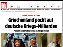 Bild zum Artikel: Merkel-Besuch - Griechenland pocht auf deutsche Kriegs-Milliarden