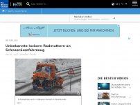Bild zum Artikel: Unbekannte lockern Radmuttern an Schneeräumfahrzeug