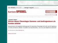 Bild zum Artikel: 'Arroganter Haufen': Warum dieser Fliesenleger Siemens- und Audi-Ingenieure als Kunden ablehnt