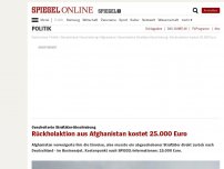 Bild zum Artikel: Gescheiterte Straftäter-Abschiebung: Rückholaktion aus Afghanistan kostet 25.000 Euro