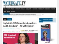 Bild zum Artikel: Unglaublich: SPD-Bundestagsabgeordnete macht „Infoabend“ – NIEMAND kommt