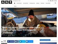Bild zum Artikel: Hamburg: Obdachlosenzahl auf Rekordhoch – Stadt baut lieber Luxus-Wohnungen für „Flüchtlinge“