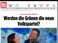 Bild zum Artikel: Bis zu 37 Prozent möglich - Werden die Grünen die neue Volkspartei?