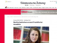 Bild zum Artikel: Seda Basay-Yildiz: Rechte bedrohen erneut Frankfurter Anwältin