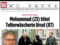 Bild zum Artikel: Polizei sicher - Mohammad (23) tötet Tellerwäscherin Ursel (87)