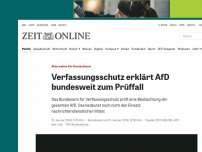 Bild zum Artikel: Alternative für Deutschland: Verfassungsschutz erklärt AfD bundesweit zum Prüffall