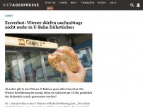 Bild zum Artikel: Essverbot: Wiener dürfen nachmittags nicht mehr in U-Bahn frühstücken