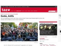 Bild zum Artikel: Rechte Gewalt, Notwehr und Nothilfe: Danke, Antifa