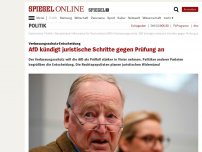 Bild zum Artikel: Verfassungsschutz-Entscheidung: AfD kündigt juristische Schritte gegen Prüfung an