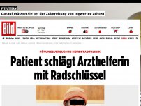 Bild zum Artikel: Tötungsversuch in Nordstadtklinik - Patient schlägt Arzthelferin mit Radschlüssel