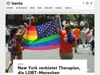Bild zum Artikel: New York verbietet Therapien, die LGBT-Menschen 'umerziehen' wollen