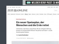 Bild zum Artikel: Nachhaltige Ernährung: Ein neuer Speiseplan, der Menschen und die Erde rettet