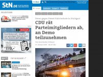 Bild zum Artikel: Demo gegen Diesel-Fahrverbote in Stuttgart: CDU rät Parteimitgliedern ab, an  Demo teilzunehmen