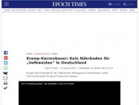 Bild zum Artikel: Kramp-Karrenbauer: Kein Nährboden für „Gelbwesten“ in Deutschland
