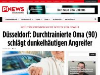 Bild zum Artikel: Schutzsuchender sucht Schutz vor Gewalt Düsseldorf: Durchtrainierte Oma (90) schlägt dunkelhäutigen Angreifer